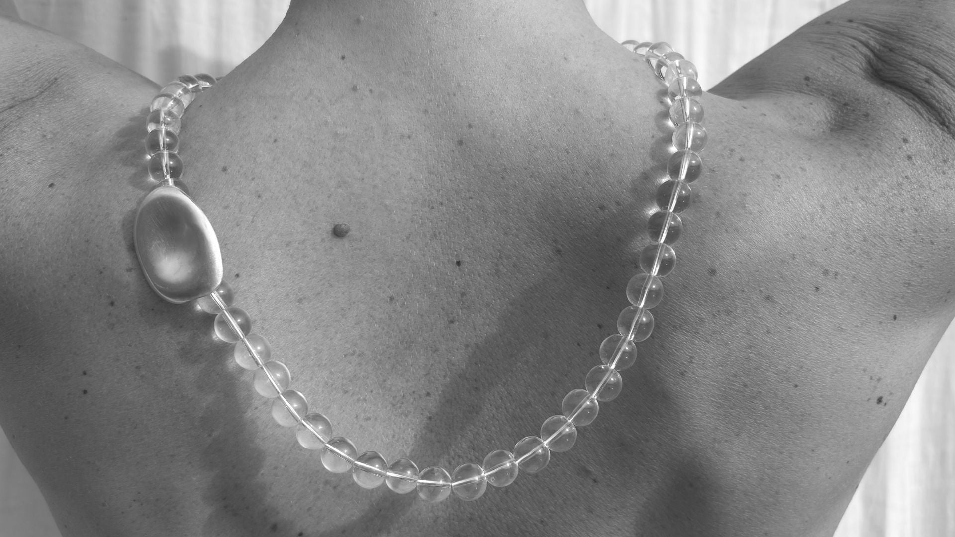 Magata Silenzio Necklace Silver Rock Crystal